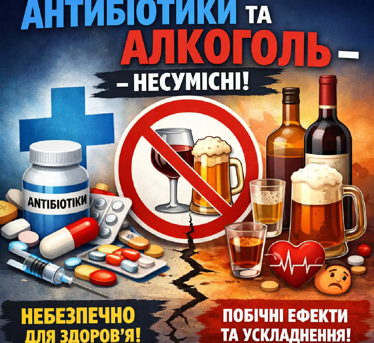 Почему нельзя пить алкоголь при приёме антибиотиков