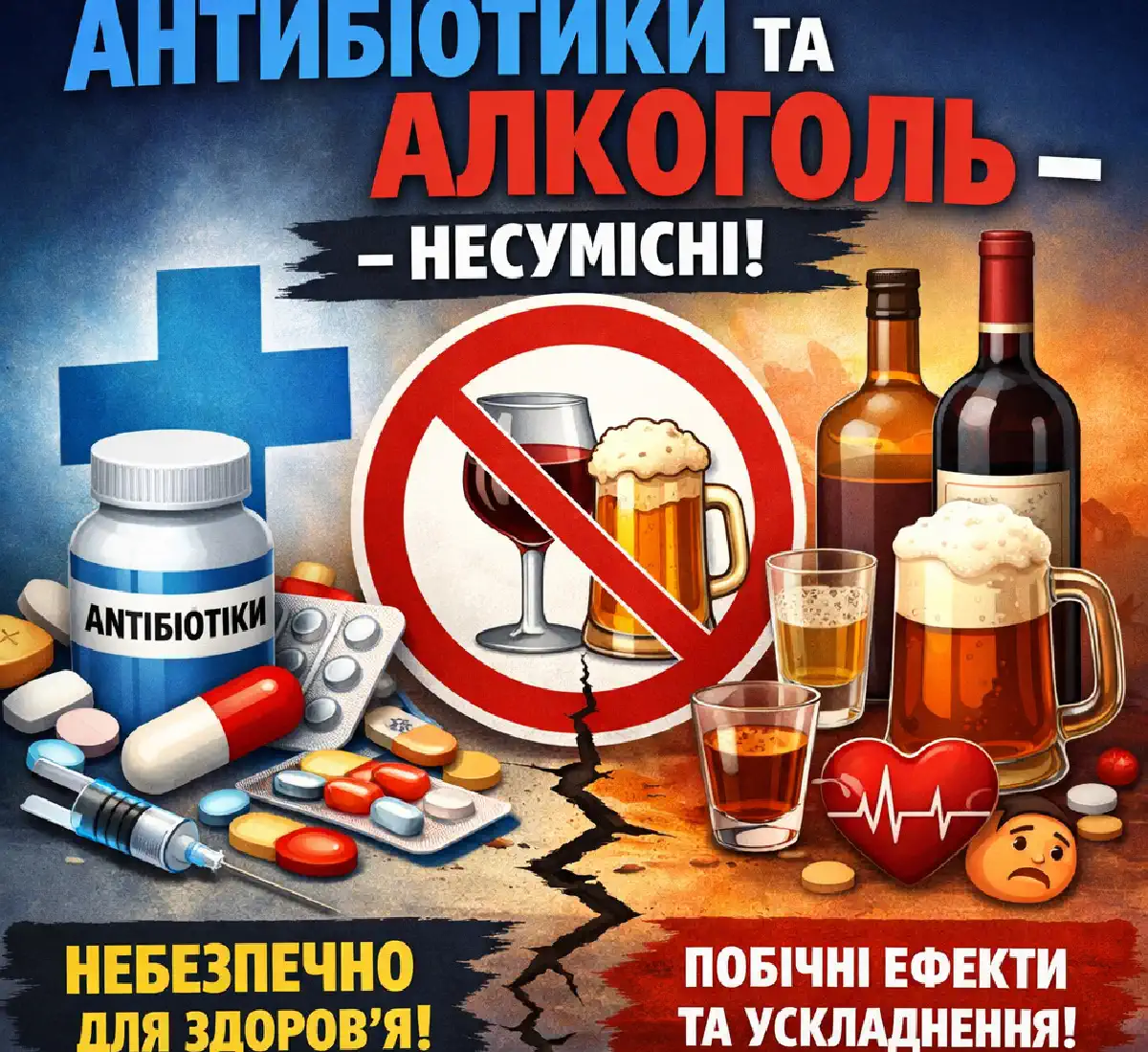 Почему нельзя пить алкоголь при приёме антибиотиков