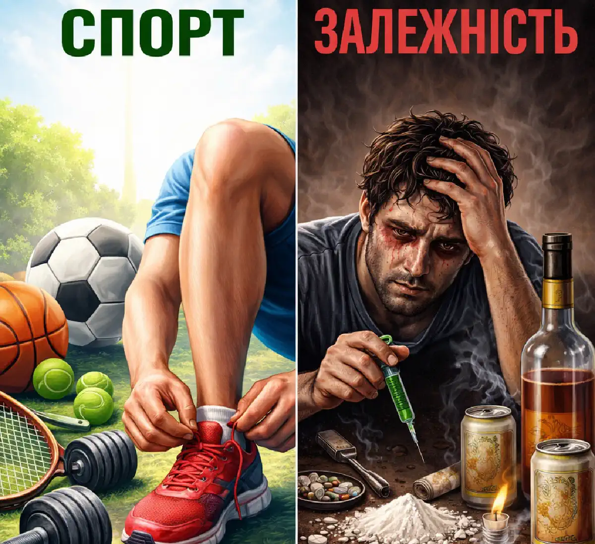 Роль спорту у лікуванні залежності