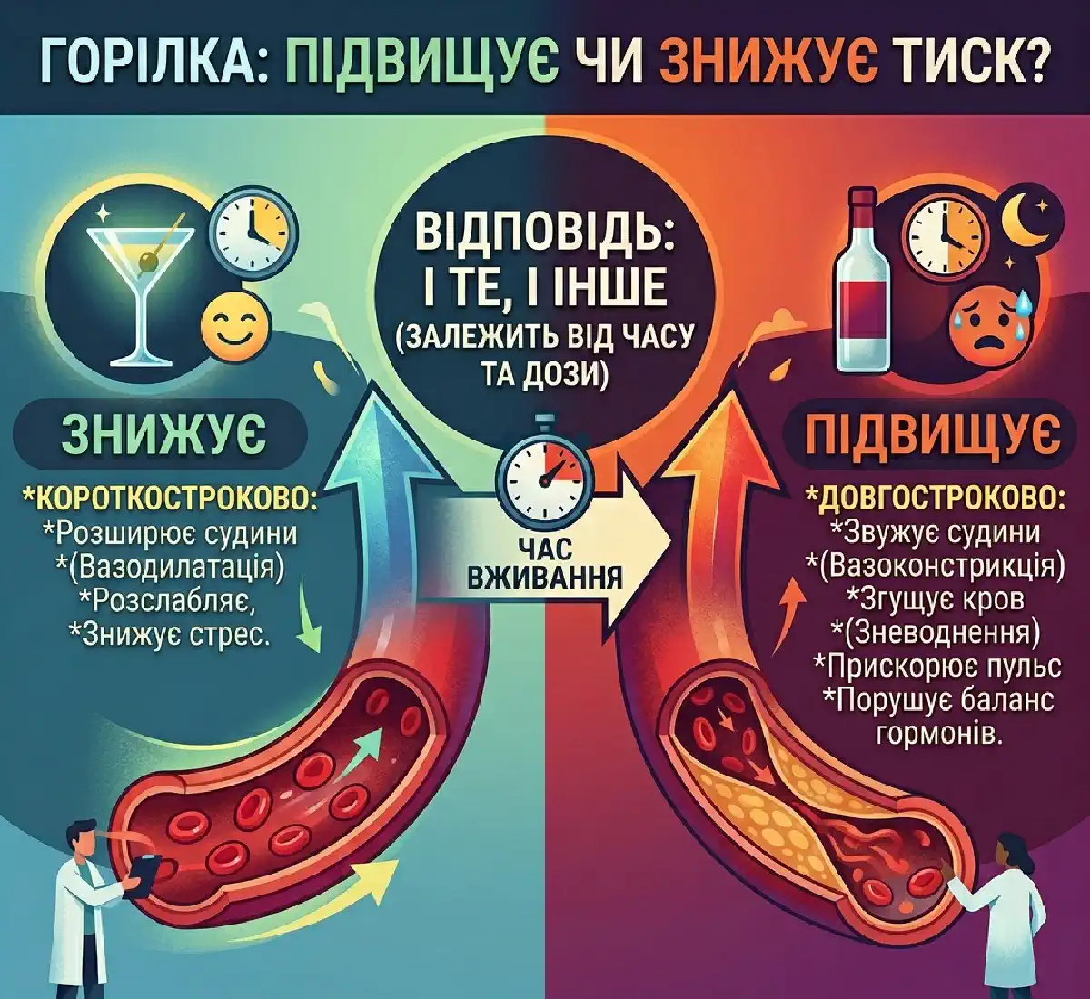 Как водка влияет на артериальное давление